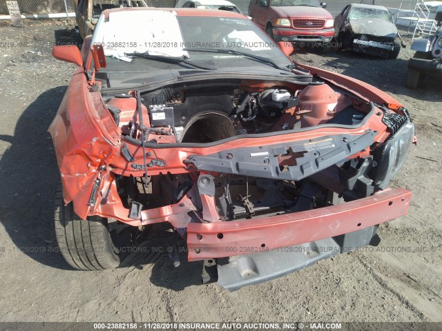 2G1FT1EW3A9120153 - 2010 CHEVROLET CAMARO SS Naranja foto 6