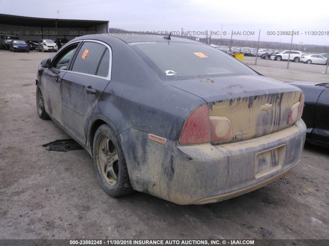 1G1ZB5EB9AF229955 - 2010 CHEVROLET MALIBU LS GRAY photo 3