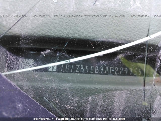 1G1ZB5EB9AF229955 - 2010 CHEVROLET MALIBU LS GRAY photo 9