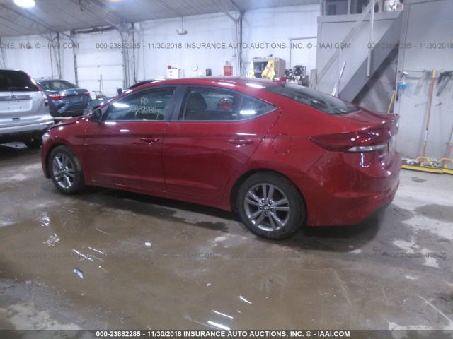 KMHD84LF6HU222799 - 2017 HYUNDAI ELANTRA SE/VALUE/LIMITED RED photo 3