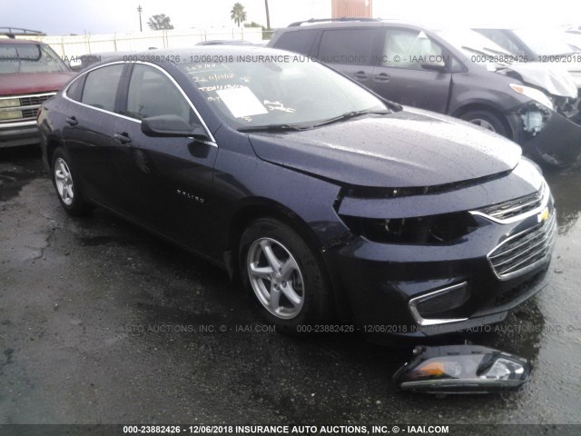 1G1ZB5ST7JF240093 - 2018 CHEVROLET MALIBU LS BLUE photo 1