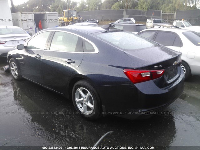 1G1ZB5ST7JF240093 - 2018 CHEVROLET MALIBU LS BLUE photo 3