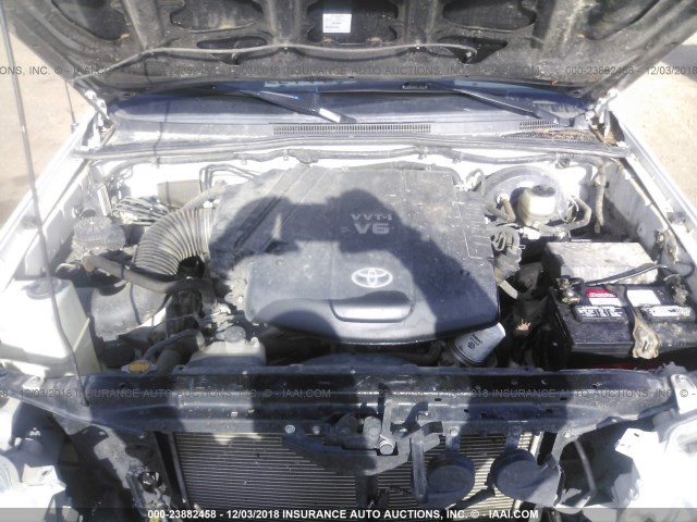 5TFLU4EN9CX043762 - 2012 TOYOTA TACOMA DOUBLE CAB 白色 照片 10