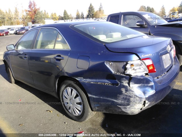 4T1BE46K87U128205 - 2007 TOYOTA CAMRY NEW GENERAT CE/LE/XLE/SE BLUE photo 3