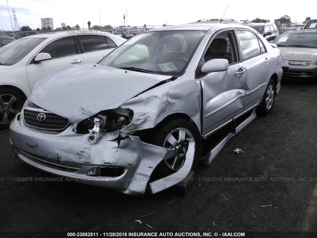 1NXBR32E85Z376773 - 2005 TOYOTA COROLLA CE/LE/S SILVER photo 2