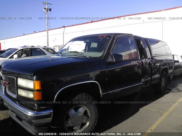 2GTEK19R1V1553792 - 1997 GMC SIERRA K1500 BLACK photo 2