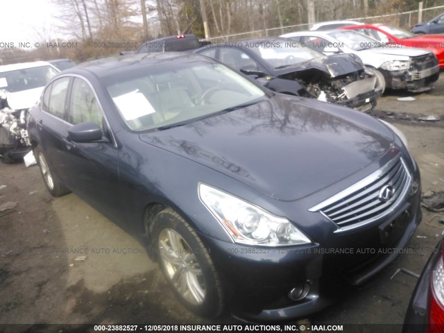 JN1CV6AR4AM254015 - 2010 INFINITI G37 BLUE photo 1