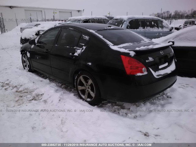 1N4BA41E78C834516 - 2008 NISSAN MAXIMA SE/SL BLACK photo 3