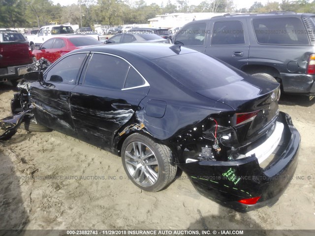 JTHBA1D26J5068961 - 2018 LEXUS IS 300 BLACK photo 3