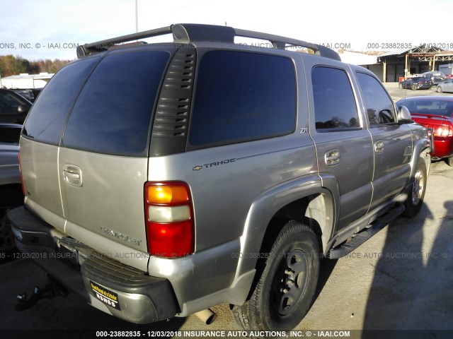 1GNEK13Z53R210651 - 2003 CHEVROLET TAHOE K1500 SILVER photo 4