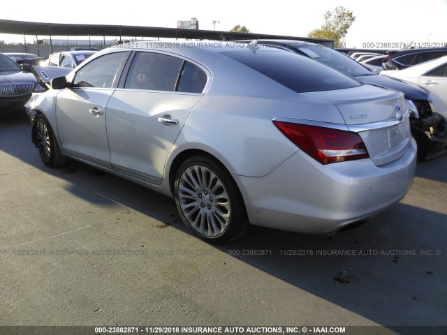 1G4GF5G31EF251913 - 2014 BUICK LACROSSE TOURING SILVER photo 3