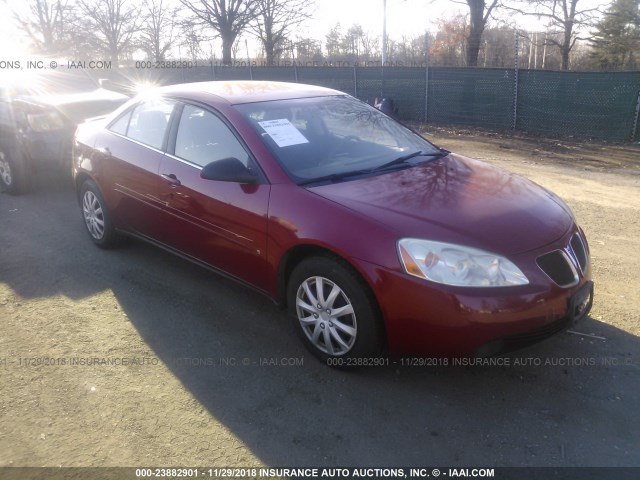 1G2ZF55B564290268 - 2006 PONTIAC G6 SE RED photo 1