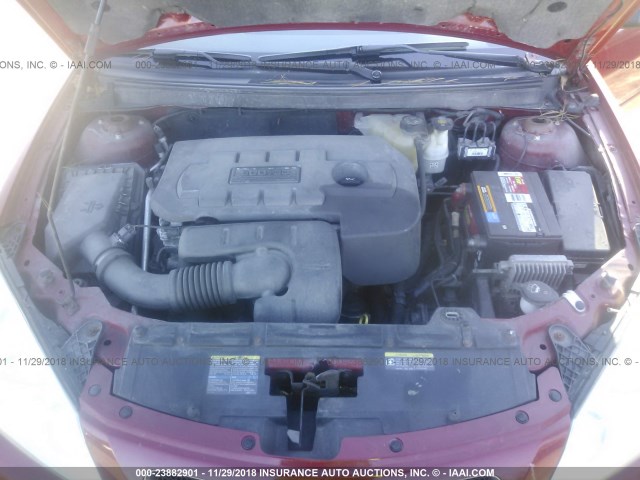 1G2ZF55B564290268 - 2006 PONTIAC G6 SE RED photo 10