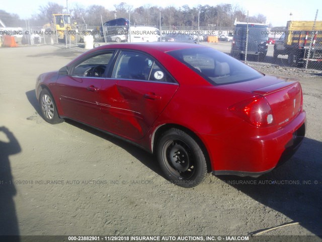 1G2ZF55B564290268 - 2006 PONTIAC G6 SE RED photo 3