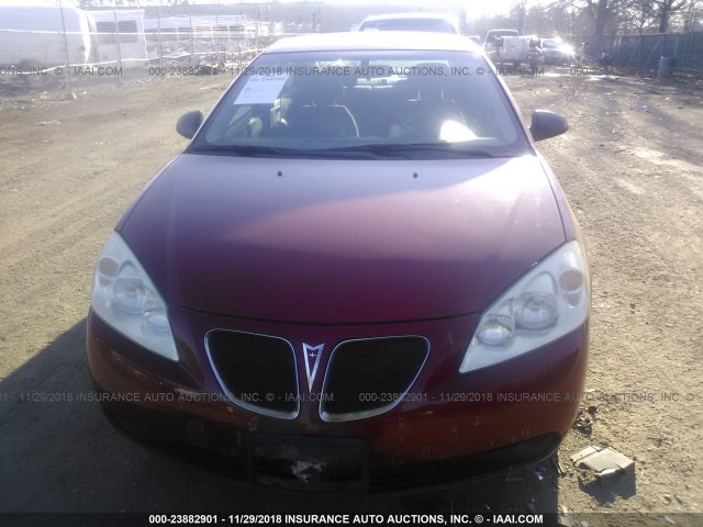 1G2ZF55B564290268 - 2006 PONTIAC G6 SE RED photo 6