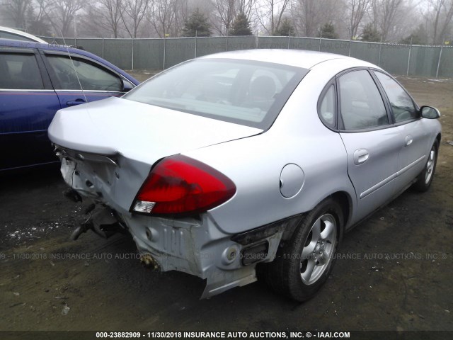 1FAFP53U33G243580 - 2003 FORD TAURUS SE SILVER photo 4