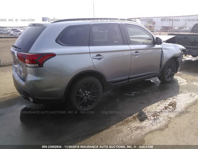 JA4AD3A3XJZ054402 - 2018 MITSUBISHI OUTLANDER SE/SEL GRAY photo 4