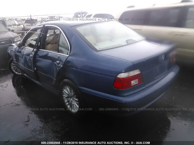 WBADT63401CF13887 - 2001 BMW 530 I AUTOMATIC BLUE photo 3