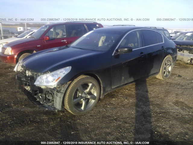 JNKCV61F79M356275 - 2009 INFINITI G37 BLACK photo 2