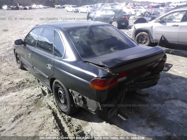 4S3BD6353S9217421 - 1995 SUBARU LEGACY L BLACK photo 3