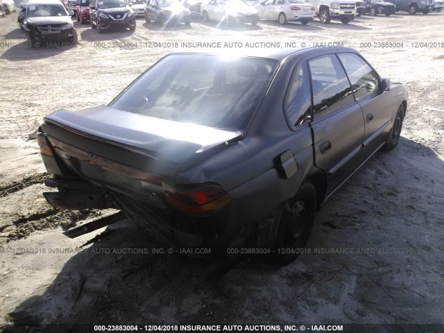 4S3BD6353S9217421 - 1995 SUBARU LEGACY L BLACK photo 4