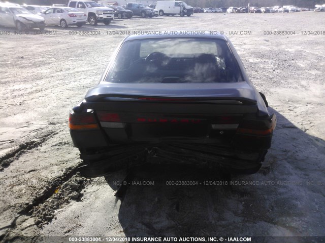 4S3BD6353S9217421 - 1995 SUBARU LEGACY L BLACK photo 6