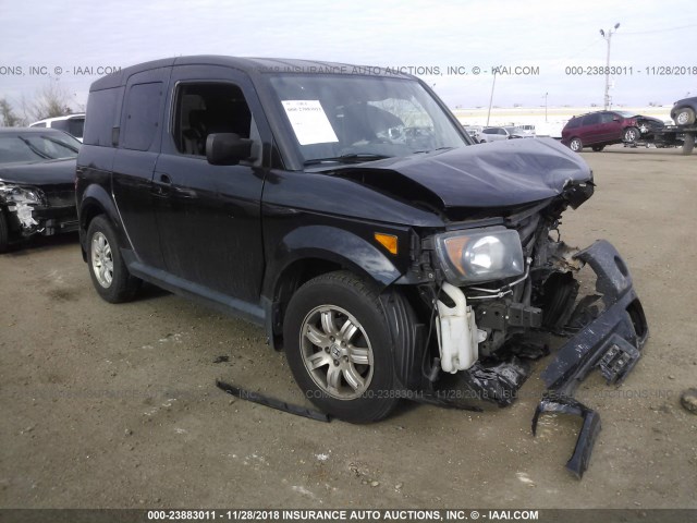 5J6YH18748L007492 - 2008 HONDA ELEMENT EX BLACK photo 1