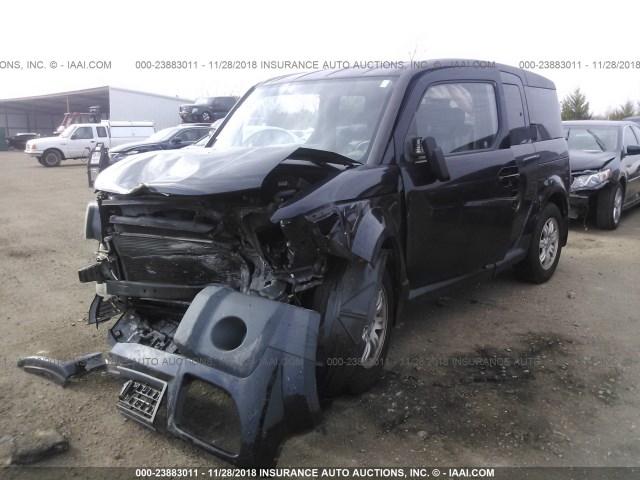 5J6YH18748L007492 - 2008 HONDA ELEMENT EX BLACK photo 2