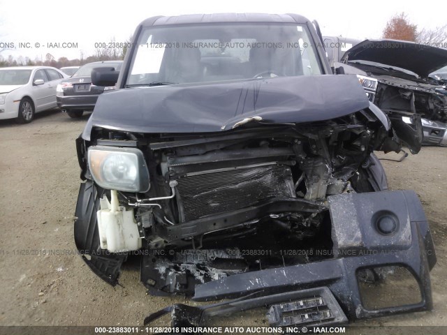 5J6YH18748L007492 - 2008 HONDA ELEMENT EX BLACK photo 6