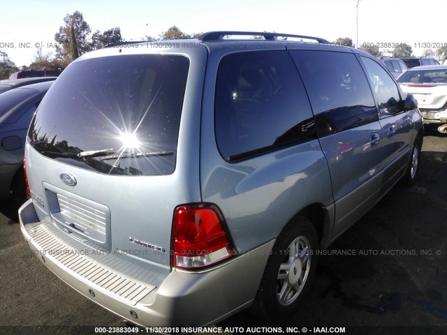 2FMDA58284BA53224 - 2004 FORD FREESTAR LIMITED Light Blue photo 4