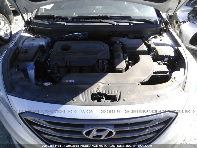 5NPE34AF0HH536856 - 2017 HYUNDAI SONATA SPORT/LIMITED SILVER photo 10