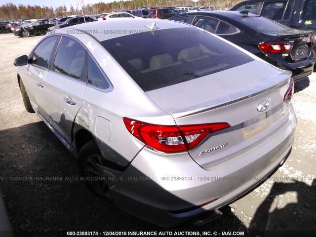 5NPE34AF0HH536856 - 2017 HYUNDAI SONATA SPORT/LIMITED SILVER photo 3