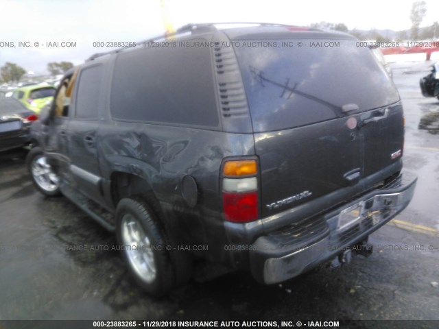 3GKFK16Z15G289204 - 2005 GMC YUKON XL K1500 BLACK photo 3