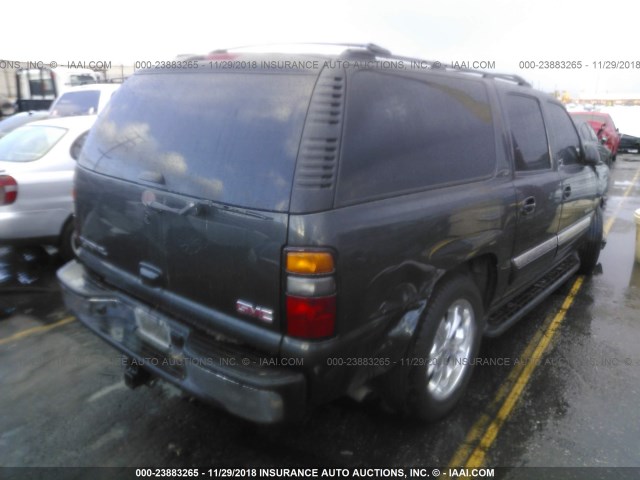 3GKFK16Z15G289204 - 2005 GMC YUKON XL K1500 BLACK photo 4