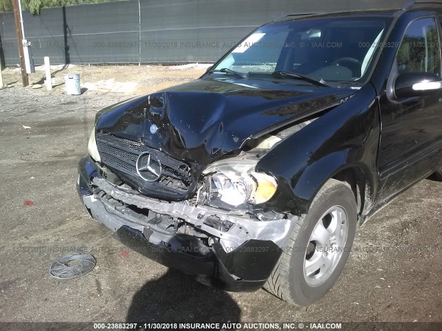 4JGAB57E94A497753 - 2004 MERCEDES-BENZ ML 350 BLACK photo 6