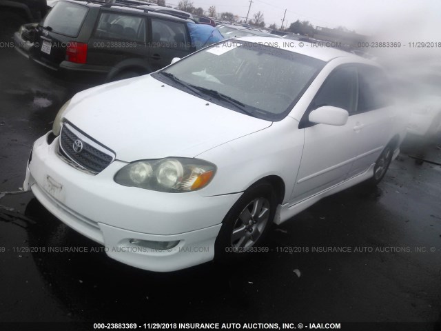 1NXBR32E36Z654674 - 2006 TOYOTA COROLLA CE/LE/S WHITE photo 2