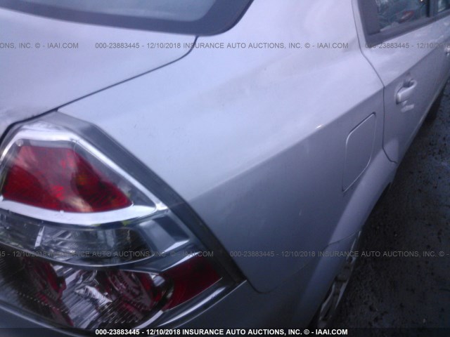 KL1TD56677B063547 - 2007 CHEVROLET AVEO LS SILVER photo 6