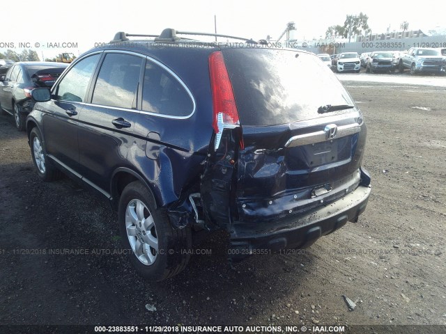 5J6RE38798L007030 - 2008 HONDA CR-V EXL BLUE photo 6