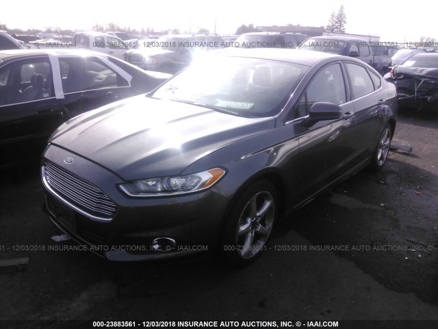 3FA6P0G77GR260064 - 2016 FORD FUSION S GRAY photo 2