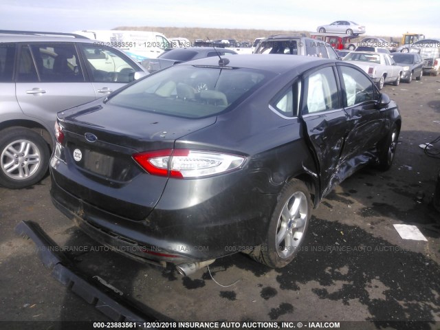 3FA6P0G77GR260064 - 2016 FORD FUSION S GRAY photo 4