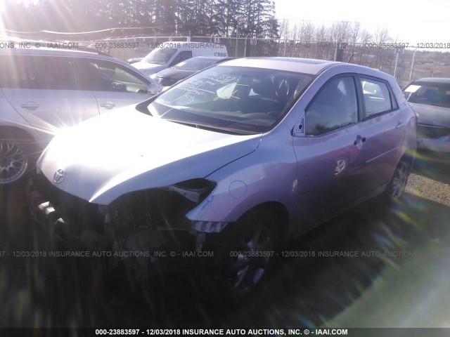 2T1KE4EE4AC039333 - 2010 TOYOTA COROLLA MATRIX S SILVER photo 2