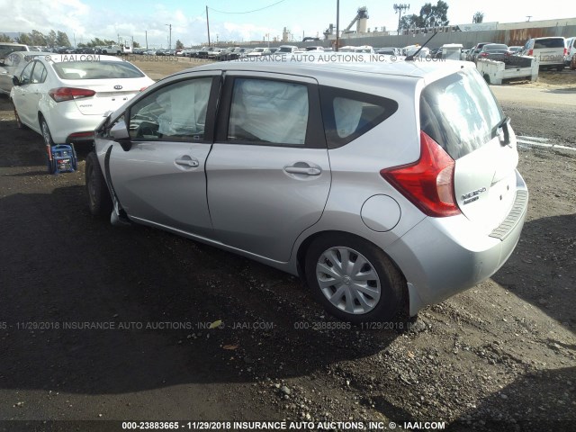 3N1CE2CPXGL398059 - 2016 NISSAN VERSA NOTE S/S PLUS/SV/SL/SR SILVER photo 3
