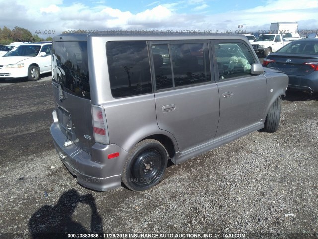 JTLKT324964034669 - 2006 TOYOTA SCION XB Сұр фото 4
