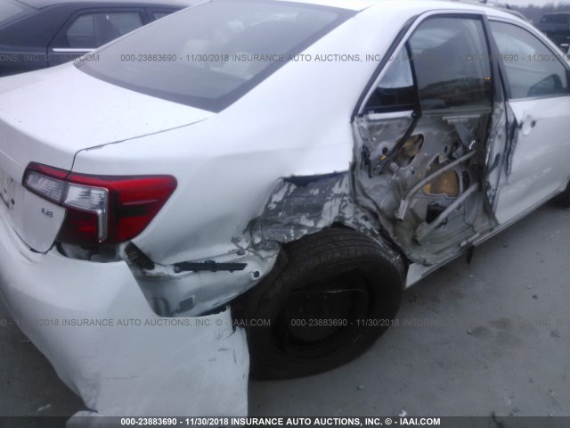 4T4BF1FK8ER397691 - 2014 TOYOTA CAMRY L/SE/LE/XLE WHITE photo 6