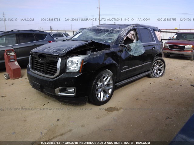 1GKS2CKJXJR300995 - 2018 GMC YUKON DENALI BLACK photo 2