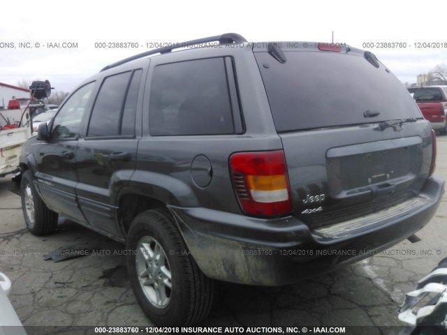 1J4GW48SX4C111003 - 2004 JEEP GRAND CHEROKEE LAREDO/COLUMBIA/FREEDOM 灰色 照片 3