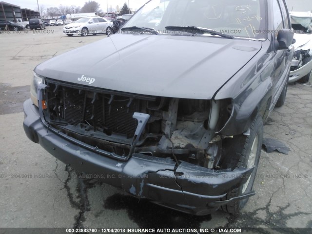 1J4GW48SX4C111003 - 2004 JEEP GRAND CHEROKEE LAREDO/COLUMBIA/FREEDOM 灰色 照片 6