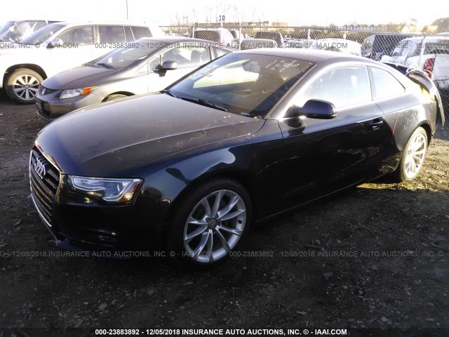 WAUCFAFR5DA007272 - 2013 AUDI A5 PREMIUM BLACK photo 2