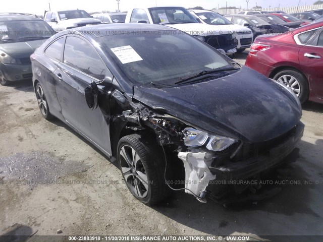 KMHDH6AH1EU029536 - 2014 HYUNDAI ELANTRA COUPE GS/SE BLACK photo 1