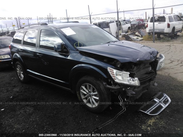 3C4PDCBB9ET170385 - 2014 DODGE JOURNEY SXT BLUE photo 1